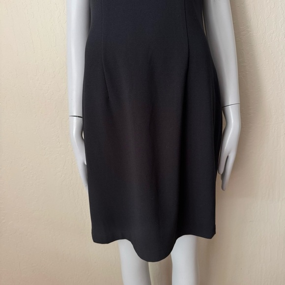 NWT H&M Sheer Sweetheart Neckline Little Black Dress Cocktail Party LBD Size 8 - Picture 6 of 16